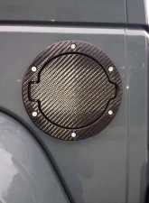 Tufskinz Fuel Cover Trim Fits 2007-2018 Jeep Wrangler Jk 2 Piece Kit Ring With Lid Cover Raw Carbon Fiber                                     - JEM027-RCFMP-X - Image 2