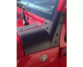 Tufskinz 4 Door Exterior Trim Kit Fits 2007-2018 Jeep Wrangler Jk(4 Door) 31 Piece Kit In Raw Carbon Fiber