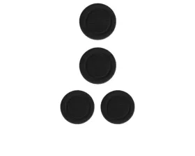 Tufskinz Interior Cup Holder Inserts Fits 2007-2018 Wrangler Jk 4 Piece Kit In Black/Black