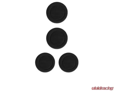 Tufskinz Interior Cup Holder Inserts Fits 2007-2018 Wrangler Jk 4 Piece Kit In Black/Black - JEP005-FBK-X