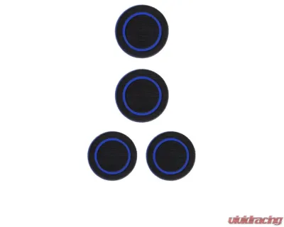 Tufskinz Interior Cup Holder Inserts Fits 2007-2018 Wrangler Jk 4 Piece Kit In Black/Blue - JEP005-FBL-X