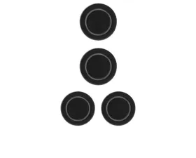 Tufskinz Interior Cup Holder Inserts Fits 2007-2018 Wrangler Jk 4 Piece Kit In Black/Gray