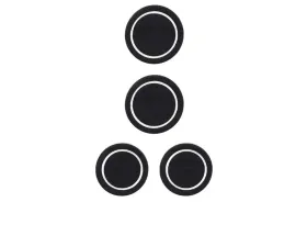 Tufskinz Interior Cup Holder Inserts Fits 2007-2018 Wrangler Jk 4 Piece Kit In Black/White