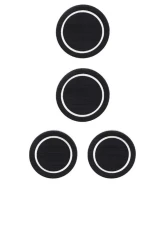 Tufskinz Interior Cup Holder Inserts Fits 2007-2018 Wrangler Jk 4 Piece Kit In Black/White                                     - JEP005-FWE-X - Image 4