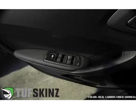 Tufskinz Door Switch Panel Accent Kit Fits 2019-2020 Ford Ranger 4 Piece Kit In Real Carbon Fiber(Domed)