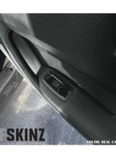Tufskinz Door Switch Panel Accent Kit Fits 2019-2020 Ford Ranger 4 Piece Kit In Real Carbon Fiber(Domed)                                     - RAG006-DCF-G - Image 2