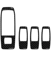 Tufskinz Door Switch Panel Accent Kit Fits 2019-2020 Ford Ranger 4 Piece Kit In Real Carbon Fiber(Domed)                                     - RAG006-DCF-G - Image 3