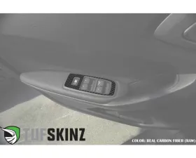 Tufskinz Door Switch Panel Accent Kit Fits 2019-2020 Ford Ranger 4 Piece Kit In Real Carbon Fiber(Raw)