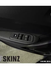Tufskinz Door Switch Panel Accent Kit Fits 2019-2020 Ford Ranger 4 Piece Kit In Real Carbon Fiber(Raw)                                     - RAG006-RCF-X - Image 2