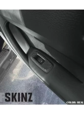 Tufskinz Door Switch Panel Accent Kit Fits 2019-2020 Ford Ranger 4 Piece Kit In Real Carbon Fiber(Raw)                                     - RAG006-RCF-X - Image 3