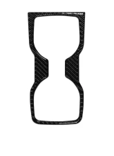 Tufskinz Double Cup Holder Accent Fits 2019-2020 Ford Ranger 1 Piece Kit In Real Carbon Fiber(Domed)                                     - RAG010-DCF-G - Image 2