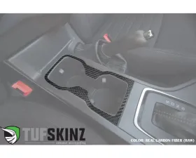 Tufskinz Double Cup Holder Accent Fits 2019-2020 Ford Ranger 1 Piece Kit In Real Carbon Fiber(Raw)