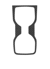 Tufskinz Double Cup Holder Accent Fits 2019-2020 Ford Ranger 1 Piece Kit In Real Carbon Fiber(Raw)                                     - RAG010-RCF-X - Image 3