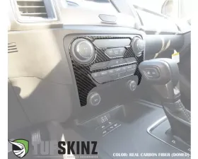 Tufskinz Climate Control Accent Fits 2019-2020 Ford Ranger 1 Piece Kit In Real Carbon Fiber (Domed)
