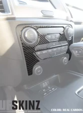 Tufskinz Climate Control Accent Fits 2019-2020 Ford Ranger 1 Piece Kit In Real Carbon Fiber (Domed)                                     - RAG011-DCF-G - Image 3
