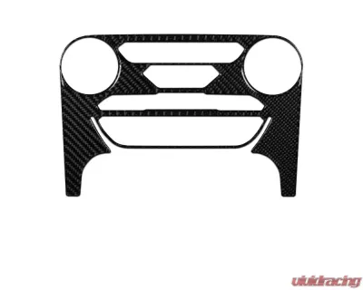 Tufskinz Climate Control Accent Fits 2019-2020 Ford Ranger 1 Piece Kit In Real Carbon Fiber (Domed) - RAG011-DCF-G