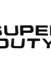 Tufskinz "Super Duty" Hood Letter Inserts Fits 2008-2016 Ford Super Duty 9 Piece Kit In Matte Black                                     - SUP002-BLK-M - Image 2