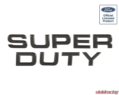 Tufskinz "Super Duty" Hood Letter Inserts Fits 2008-2016 Ford Super Duty 9 Piece Kit In Caribou - SUP002-CAR-G