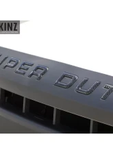 Tufskinz "Super Duty" Hood Letter Inserts Fits 2008-2016 Ford Super Duty 9 Piece Kit In Domed Carbon Fiber                                     - SUP002-DCF-G - Image 2