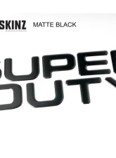 Tufskinz "Super Duty" Tailgate Letter Inserts Fits 2008-2016 Ford Super Duty 9 Piece Kit In Matte Black                                     - SUP003-BLK-M - Image 4