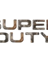 Tufskinz "Super Duty" Tailgate Letter Inserts Fits 2008-2016 Ford Super Duty 9 Piece Kit In Camouflage                                     - SUP003-CAM-M - Image 5