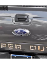 Tufskinz "Super Duty" Tailgate Letter Inserts Fits 2008-2016 Ford Super Duty 9 Piece Kit In Camouflage                                     - SUP003-CAM-M - Image 5