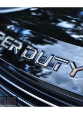 Tufskinz "Super Duty" Hood Letter Inserts Fits 2017-2020 Ford Super Duty 10 Piece Kit In Camouflage                                     - SUP008-CAM-M - Image 3