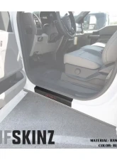 Tufskinz Door Sill Protection Raw Real Carbon Fiber F-150 Logo(Black/Red) Front Doors 2 Piece Kit                                     - SUP055-FRD-RCFMP-079-X - Image 2