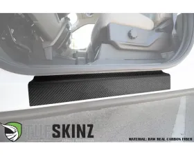 Tufskinz Door Sill Protection Raw Real Carbon Fiber Front Doors 2 Piece Kit