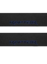 Tufskinz Door Sill Protection Tuf-Liner Series Raptor Logo Front Doors(Black/Blue) 2 Piece Kit                                     - SUP057-FRD-TFLMP-163-X - Image 2