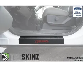 Tufskinz Door Sill Protection Tuf-Liner Series F-150 Logo(Red) Front Doors 2 Piece Kit