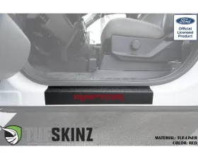 Tufskinz Door Sill Protection Tuf-Liner Series Raptor Logo(Red) Front Doors 2 Piece Kit