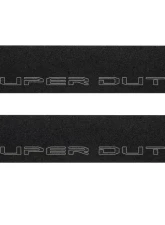 Tufskinz Door Sill Protection Tuf-Liner Series Super Duty Logo(Black/Gray) Front Doors 2 Piece Kit                                     - SUP057-TFLMP-081-X - Image 2