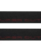 Tufskinz Door Sill Protection Tuf-Liner Series Super Duty Logo(Black/Red) Front Doors 2 Piece Kit                                     - SUP057-TFLMP-083-X - Image 2