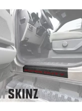 Tufskinz Door Sill Protection Tuf-Liner Series Super Duty Logo(Red) Front Doors 2 Piece Kit                                     - SUP057-TFLMP-228-X - Image 2