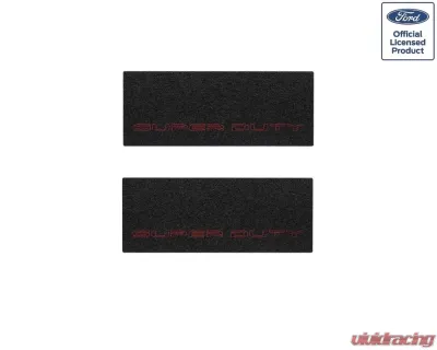 Tufskinz Door Sill Protection Tuf-Liner Series Super Duty Logo(Black/Red) Rear Doors 2 Piece Kit - SUP058-TFLMP-084-X