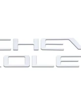 Tufskinz "Chevrolet" Tailgate Letter Inserts Fits 2019-2020 Chevrolet Silverado Silverado HD 7 Piece Kit In Gloss White                                     - SVD003-WHT-G - Image 2
