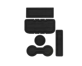 Tufskinz Interior Cup Holder Inserts Fits 2005-2015 Tacoma With/Automatic Transmission 5 Piece Kit In Black/Black