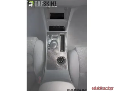 Tufskinz Interior Cup Holder Inserts Fits 2005-2015 Tacoma With/Automatic Transmission 5 Piece Kit In Black/Blue - TAC006-FBL-X