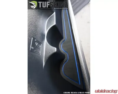 Tufskinz Side Door Pocket Inserts Fits 2016-2020 Toyota Tacoma 8 Piece Kit In Black/Red - TAC012-FRD-X