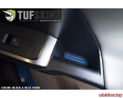 Tufskinz Side Door Pocket Inserts Fits 2016-2020 Toyota Tacoma 8 Piece Kit In Black/Red - TAC012-FRD-X