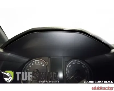 Tufskinz Dashboard Accent Trim Fits 2016-2020 Toyota Tacoma 1 Piece Kit In Gloss Black - TAC018-BLK-G