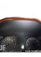 Tufskinz Dashboard Accent Trim Fits 2016-2020 Toyota Tacoma 1 Piece Kit In Inferno                                     - TAC018-FNO-G - Image 2