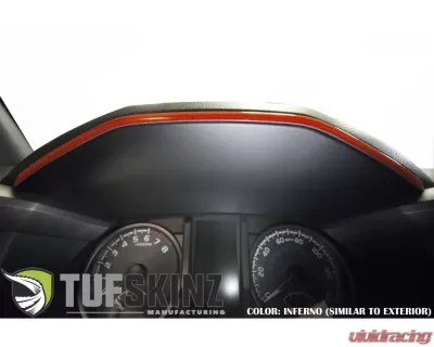 Tufskinz Dashboard Accent Trim Fits 2016-2020 Toyota Tacoma 1 Piece Kit In Inferno - TAC018-FNO-G