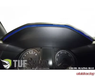 Tufskinz Dashboard Accent Trim Fits 2016-2020 Toyota Tacoma 1 Piece Kit In Blazing Blue - TAC018-GBL-G