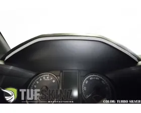 Tufskinz Dashboard Accent Trim Fits 2016-2020 Toyota Tacoma 1 Piece Kit In Turbo Silver(Similar To Silver Sky)