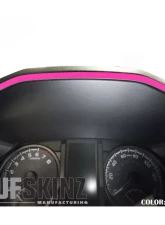 Tufskinz Dashboard Accent Trim Fits 2016-2020 Toyota Tacoma 1 Piece Kit In Hot Pink                                     - TAC018-HPK-G - Image 2