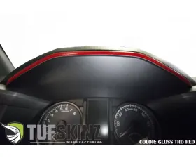 Tufskinz Dashboard Accent Trim Fits 2016-2020 Toyota Tacoma 1 Piece Kit In Gloss Trd Red