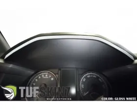 Tufskinz Dashboard Accent Trim Fits 2016-2020 Toyota Tacoma 1 Piece Kit In Gloss White