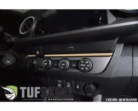 Tufskinz Accent Strip Above Climate Control Fits 2016-2020 Toyota Tacoma 2 Piece Kit In Quicksand Tan - CLEARANCE